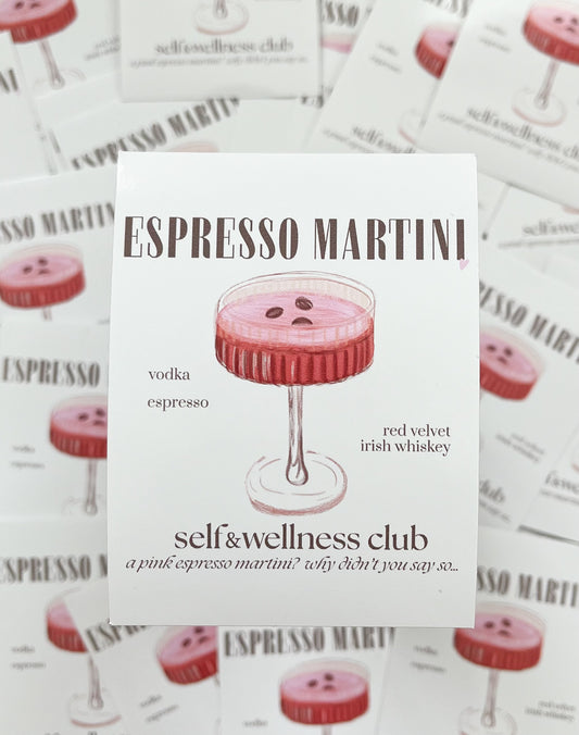 Pink Espresso Martini sticker